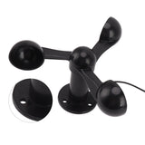 Anemometer Sensor Wind Speeds Cup with 8M Waterproof Cable 4cm Mounting Hole Anti Interference 3 V1294-YM0706-3111230214811
