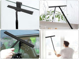 Silicone Extendable Shower Squeegee, 2-in-1 Multifunctional Window Squeegee and Floor Wiper with V1189-LC-QP-00863