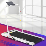 Everfit Treadmill Electric Walking Pad Under Desk Home Gym Fitness 400mm White TMILL-400-2IN1-WH