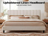 Artiss Bed Head Headboard King Linen 183CM - Beige BED-HEAD-VELA-K-BG