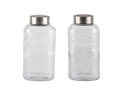 bulk 24 Glass Bottle w Metal Screw Lid 750ml Assort 8x21cm V637-KIT38462