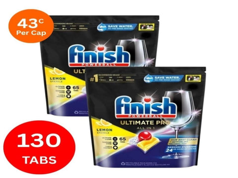 Finish Ultimate Pro x 130 Lemon Dishwasher Tablets FINISH-3163408X2_NZ