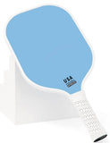Dark Blue Fiberglass Pickleball Paddle Set - 2 Minimalist Paddles, 4 Balls, and Carry Bag for V888-ELOSUNG23662