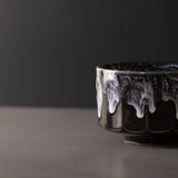 Matcha Tea Bowl 11cm Green with White drip V637-C3863