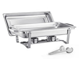 8 Qt 6 Pack Rectangle Chafing Dish Buffet Set Fullsize Pan Stainless Steel V952-ZFXBXGSTGK6JYRMTSV0