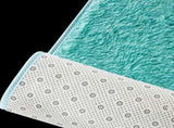 Large Shag Rug Soft 200x140cm Turquoise Floor Rug with Anti-Slip Backing V63-832111