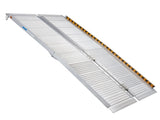 Kartrite 6ft Aluminium Foldable Wheelchair Ramp Non-Slip R02 Silver RAM-WCR-R02-6FT