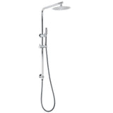 Bathroom Round 8" Rain Shower Head Single Mode Brass Handheld Spray Rail Arm Set V1233-C4902B22HT006CKSR108