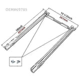 Grill Burner Tube Replacement Stainless Steel Even Heating for Weber Spirit E 210 E 220 S 210 S 220 V1189-LC-HW-00438