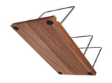Vinyl Record Storage Holder Adjustable Solid Wood Record Stand for Albums 50-75 LP Vinyl Rack V1294-YM0901-H49311WO