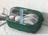 Dish Drying Box Multifunctional Space Saving Dish Drainer with Lid Cover for Kitchen Accessories V1294-YM0706-3118230174014