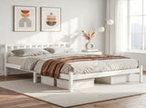 Artiss Bed Frame Queen Size Wooden White SOFIE WBED-D-001Q-WH-AB