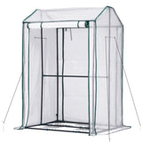 Green Fingers Mini Greenhouse PE Cover Green House Roll-Up Zippered Door 1.0x0.8x1.5M GH-MINI-F-100X80-TP