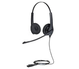 Jabra Biz 1500 Duo USB-A Corded Headset, Professional. Affordable, Durable, Noise-Cancelling, HD V1202-V2-SPJ-B-15-D-A
