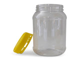10x 1Kg Plastic Honey Jars Lids - Round Clear Food Grade Packaging Containers V238-SUPDZ-32706820800592