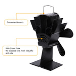 Wood Heater Fan Eco Heat Powered Self-Powered Silent for Fireplace Stove Burner V201-W11341831