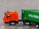 118 Scale 9-Channel Alloy Remote Control Container Truck with Lights & Sound for Indoor Play V196-1317
