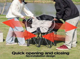 Double Camping Chairs Outdoor Lawn Camping Couch Heavy Duty Folding Chairs Strong Loading Capacity V985-CAMPINGSOFA