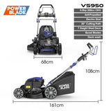 POWERBLADE 20" 200cc Self-Propelled Lawn Mower, Electric Start, 7 Height, Steel Deck, Deck Wash V219-MOWSPRPB20EA