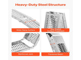Steel Ramps, 1000 lbs, 2Pcs Heavy-duty Ramps Wider Ramp Surface, Universal Stable Loading Ramp V952-ZZGPDGZ1000LL25YEV0