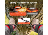 Tree Climbing Spikes Set, Height-Adjustable Tree Climbing Gear with Straps & Spike Protectors, 159 V952-XPSZZZHKQMFH3M41Q002V0
