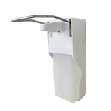 Wall-Mounted Soap Dispenser, 1000ml Manual Soap Dispenser Elbow Pressure Shower Gel Liquid Dispenser V1294-YM0901-H34710-1000