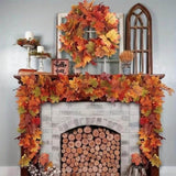 2M Artificial Fall Maple Leaf Garland V728-1005007243935153-I