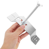 Stainless Steel Wall Mount Spare Tire Carrier Rack for Car, Garage, and Outdoor Storage - and V1366-AZ2-W-20484