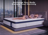 Levitex 35CM Single Mattresses Gel Memory Foam and 7-Zone Ergonomic Pocket Spring, Anti-Roll MATTRESS-F-OMNI-35-S