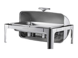 Roll Top Chafing Dish Buffet Complete Set, 9Qt Stainless Steel Chafer with Full Size Pan, Rectangle V952-ZFXQFGK1JTYSNU6QFV0