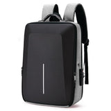 Anti-Theft Hard Shell Backpack For Men With Alloy Frame - Gray PRL-6047432060DBT