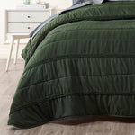 Bianca Vienna Green Textured Bedspread Set Single V442-BCA-BEDSPREAD-VIENNA-GREEN-SB