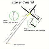 Versatile Floor Plant Grow Light with Full Spectrum LED Ring, Telescopic Stake, 3 Color Modes, V1341-ZY-WAQJ6S4A-WHITE-2PCS
