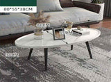 Oval Coffee Table Mid Century Modern Minimalist Display V63-921071