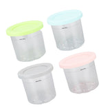 4Pcs Plastic Ice Cream Cans Replacement for Ninja NC299AMZ NC300s Series Creami Ice Cream Makers V1294-YM0703-3113230124811