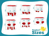 CARLA HOME Automatic Chicken Feeder Waterer Set with 8KG Food 7L Water Capacity for Coop, Chickens, LSB-36357
