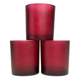 20 Pack Red Frosted Glass Votive Tealight Candle Holders Valentines Day Xmas Wedding Decor Glass V382-RFHX20