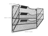 Black Metal Wall Mounted Document Organizer Space Saving for Office V1192-AZ-W-32967