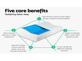 Giselle Bedding Contour Pillow Cool Gel Twin Pack MATTRESS-CON-PILLOW-GELX2