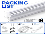 UV LED Blacklight Bar, 22W 4ft, T5 Integrated Bulb, Black Light Fixture for Blacklight Poster, V1258-DP02-C-852