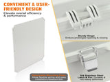 Outdoor Electrical Junction Box, 530 x 430 x 200 mm, ABS Plastic Electrical Enclosure Box with V952-SLJXHABS20X11PW8VV0