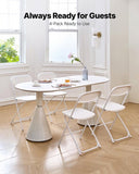 VEVOR 4 Pack Folding Chairs, Foldable Plastic Chairs with Heavy Duty Metal Frame, Portable Folding V952-JSZDYSLJS4BZEBN6X001V0