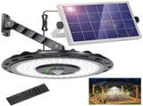 3000LM Black Solar Sensor LED Light with Dual Head for Outdoor Use LSB-59180