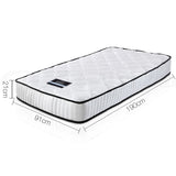 Giselle Bedding 21cm Mattress Tight Top Single MATTRESS-21-S