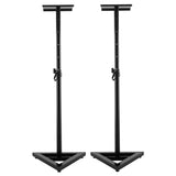 Karrera Adjustable Floor Speaker Stand Surround Sound - Black STD-SPK