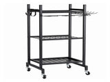Gardeon Garden Tool Organizer with Wheels Heavy Duty Garage Yard Storage Cart GTO-3T-BK