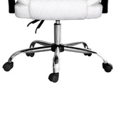 Artiss Executive Office Chair Leather Recliner White OCHAIR-G-1051-WH