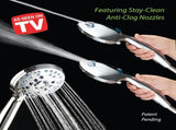 AquaCare As-Seen-On-TV High Pressure 48-setting Rain & Handheld 3-way Shower Head Combo - Anti-clog V1258-DP02-WO-685