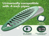 4 Inch Angled Drain Grating Yard Drain Emitter for Gutter Downspout Extensions and Lawn Ditch V1189-LC-LY-00137