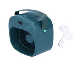 Adjustable Electric Fan Portable Spray Humidification Electric Fan for Home Outdoor DormitoryGreen V1294-YM0721-3113210056413